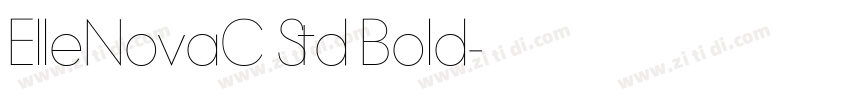 ElleNovaC Std Bold字体转换 ElleNovaC Std Bold字体转换